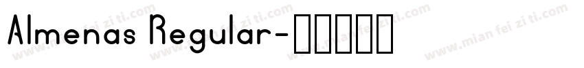 Almenas Regular字体转换